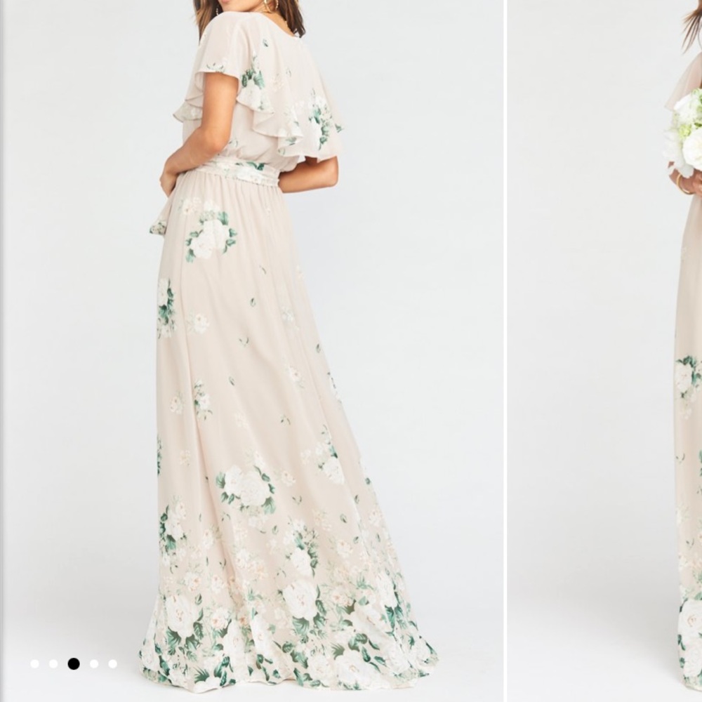 Show me your Mumu bouquet toss dress